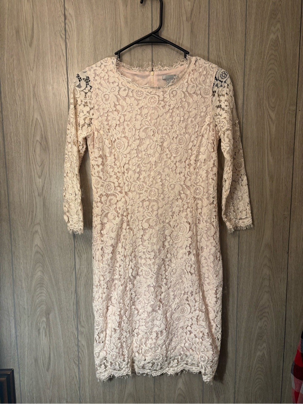 H&M Blush Pink Lace Dress — Size Small